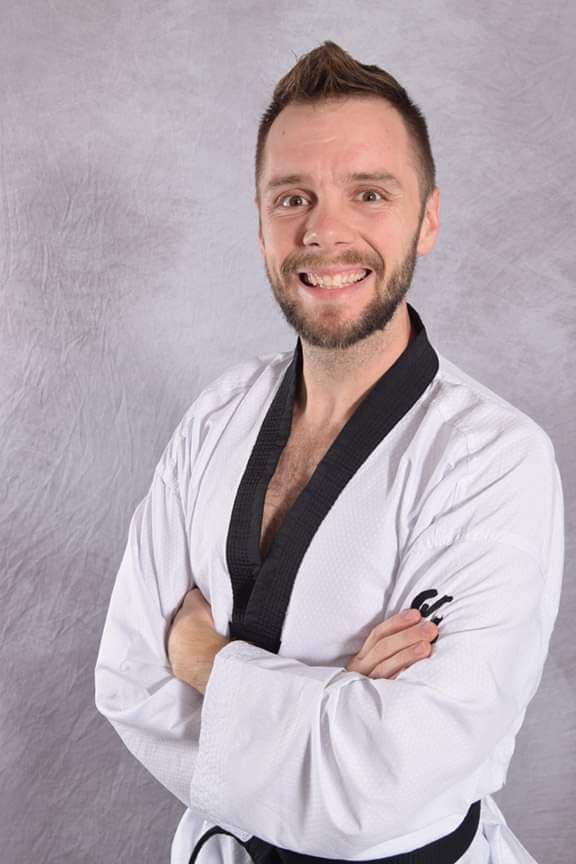 Ryan Bishop in his Taekwondo dobok